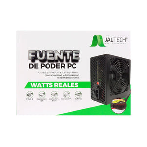 Fuente poder PC ATX 500W reales JALATX500 Jaltech
