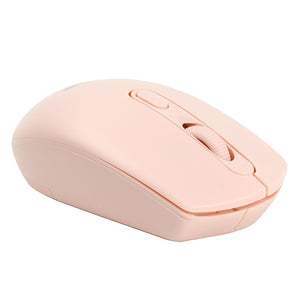 Mouse inalámbrico económico rosado Basik