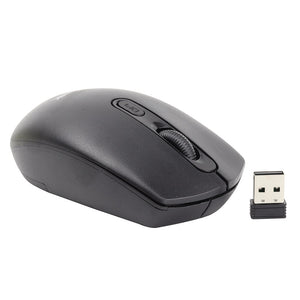 Mouse inalámbrico económico negro Basik