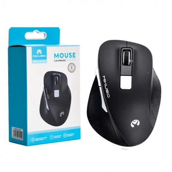 Mouse inalámbrico económico Mikuso MOS-W102 blanco
