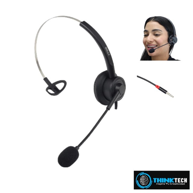 Diadema ONE ear tipo c VT200B 3.5mm