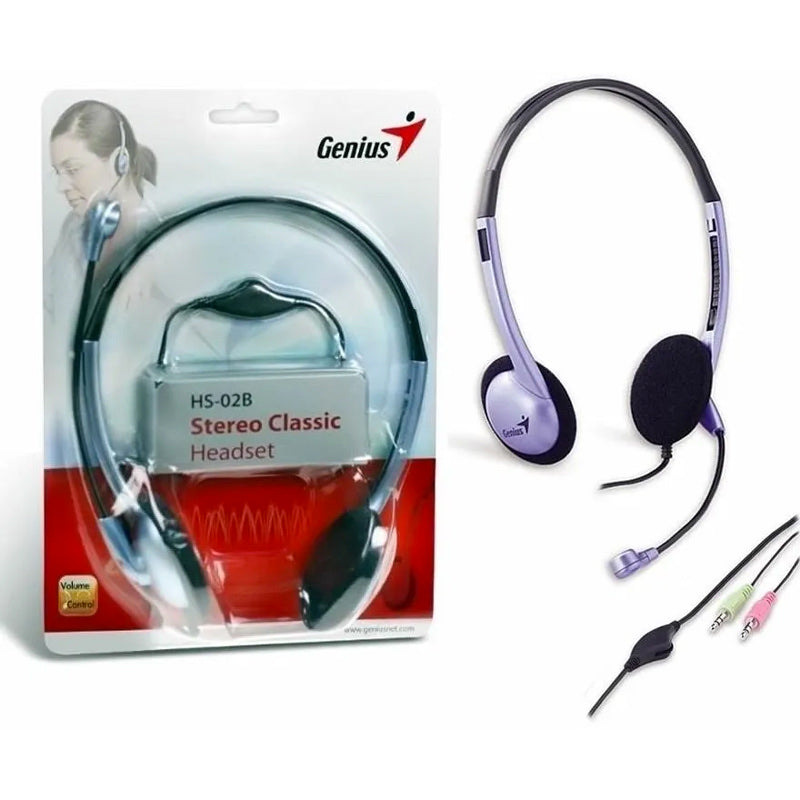 Diadema HS-02B + jack Genius