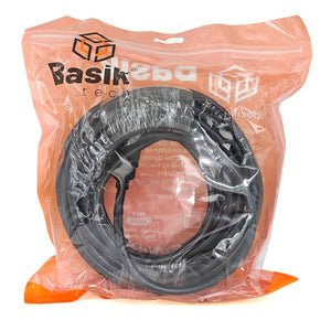 Cable HDMI 10mts encauchetado 1.4V Basik
