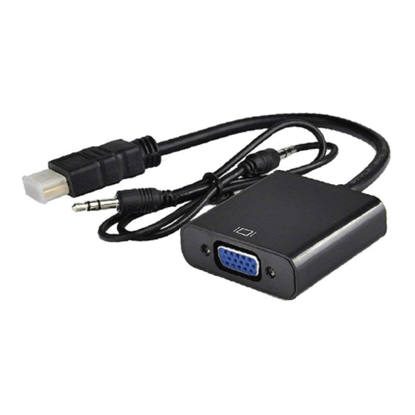 Calble convertidor HDMI macho a VGA hembra con sonido