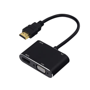 Calble convertidor HDMI macho a VGA + HDMI hembra Jaltech