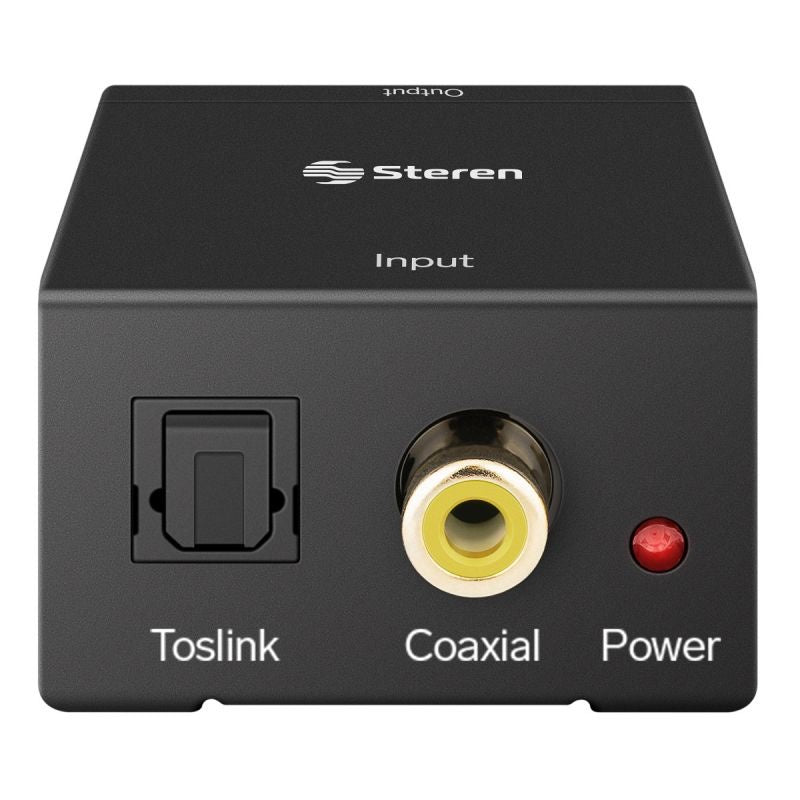 Convertidor de audio óptico a RCA análogo