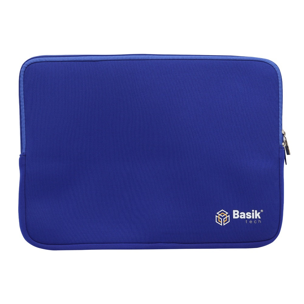 Funda portátil 15" azul con cierre Basik