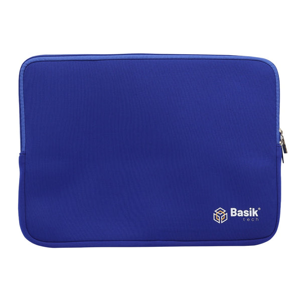 Funda portátil 15" azul con cierre Basik