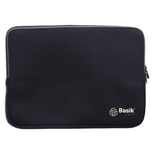 Funda portátil 14" negro con cierre Basik
