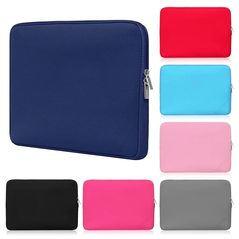 Funda portátil 15" negro con cierre Basik