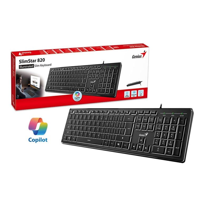 Teclado cableado Genius SlimStar 820
