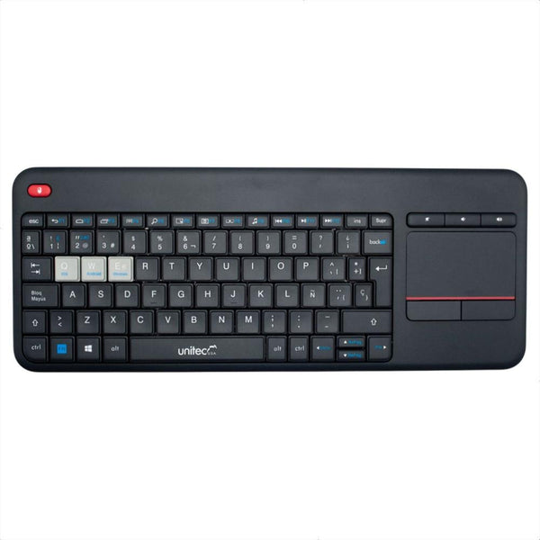 Teclado inalámbrico + pad mouse Unitec