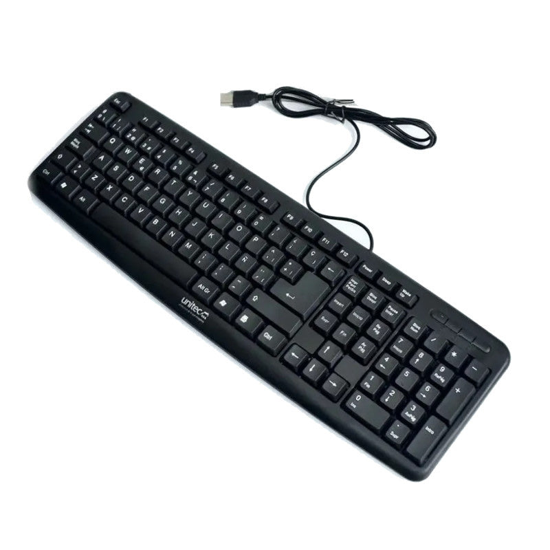 Teclado cableado USB Unitec FW-821 económico