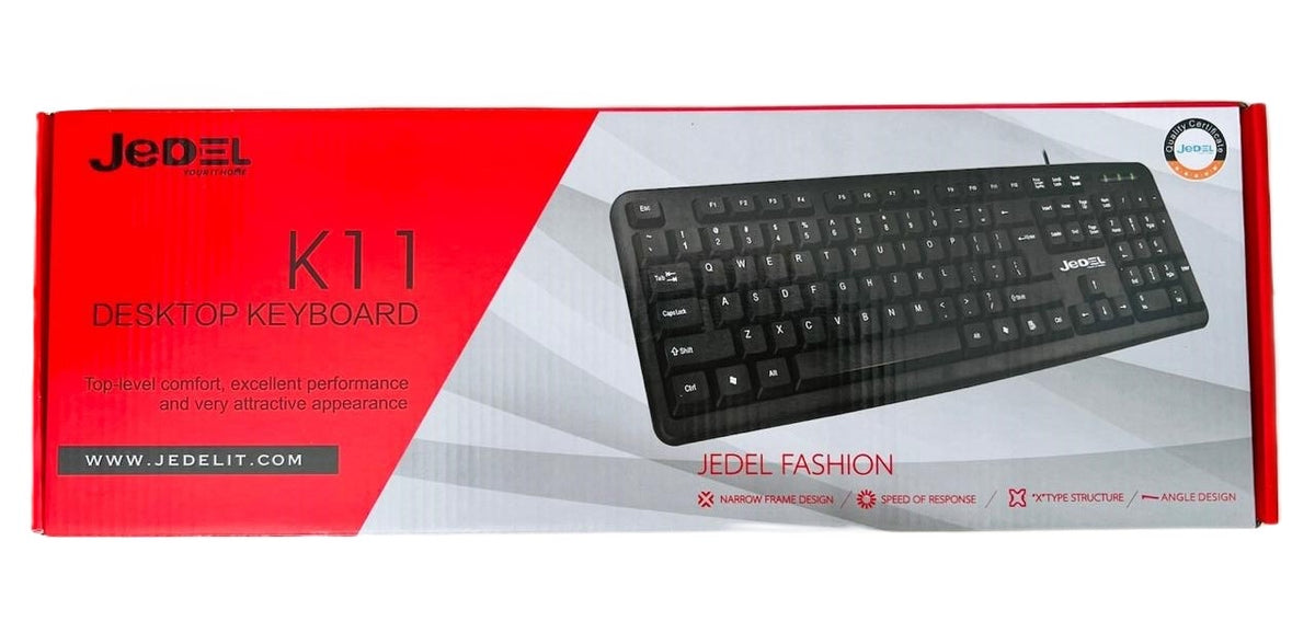 Teclado cableado USB JEDEL-K11 económico
