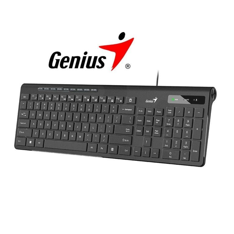 Teclado cableado slim star 230II USB Genius