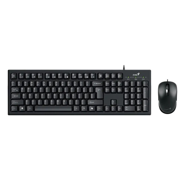 Combo USB cableado teclado y mouse KM-100SE negro Genius