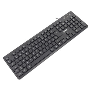 Combo USB cableado teclado y mouse basik- 9307