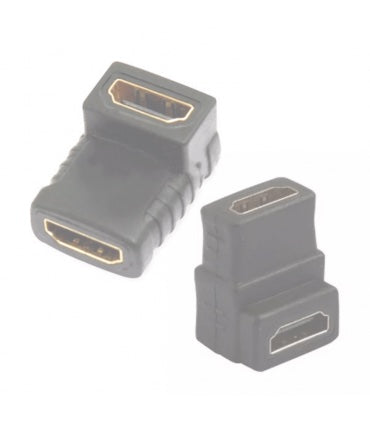 Adaptador codo HDMI hembra-hembra