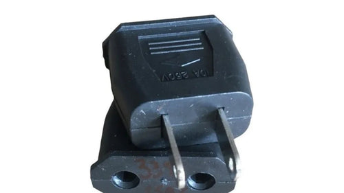 Adaptador de corriente redondo a plano dos patas