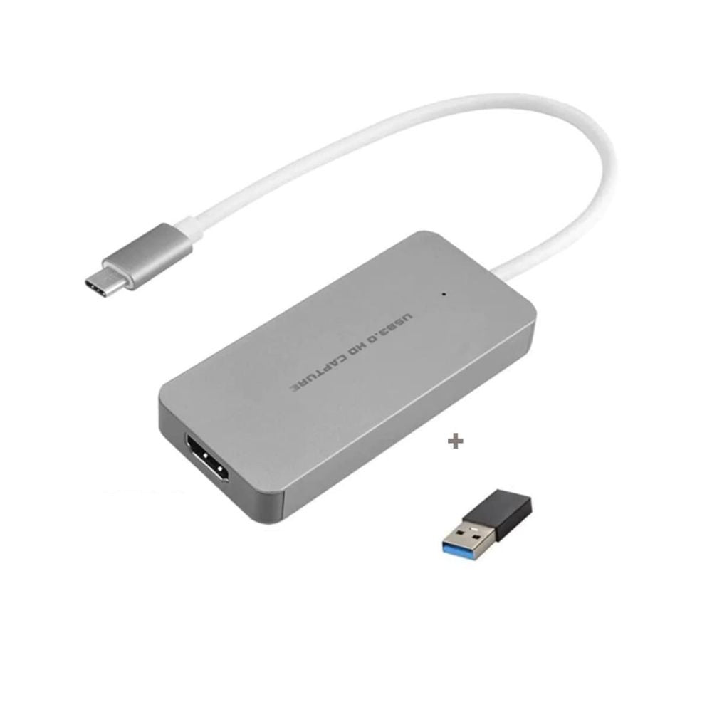 Capturadora de video USB 2.0 a HDMI 4K USB+tipo c 2EN1