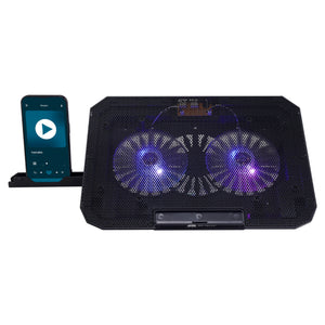 Base refrigerante 2 ventiladores RGB +portacelular Jaltech