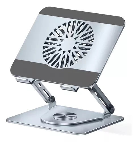 Base soporte reclinable giratoria con ventilador metálica Jaltech