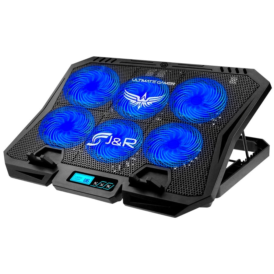 Base refrigerante 6 coolers phantom LED azul RGB JYR