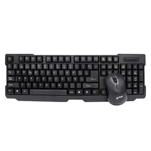 Combo inalámbrico teclado y mouse negro Basik eco BSK-300C