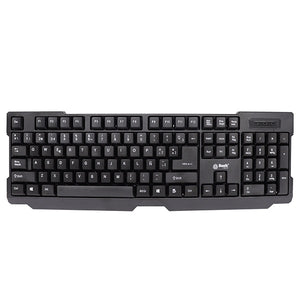 Combo inalámbrico teclado y mouse negro Basik eco BSK-300C