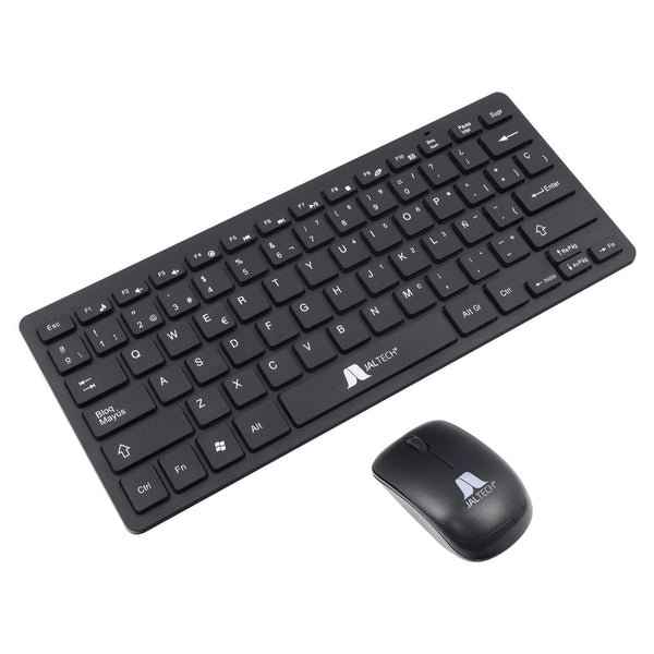 Combo inalámbrico teclado y mouse MINI negro slim K03