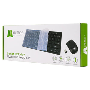 Combo inalámbrico teclado y mouse MINI negro slim K03