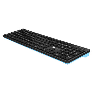 Combo inalámbrico teclado y mouse Bluetooth azul Jaltech