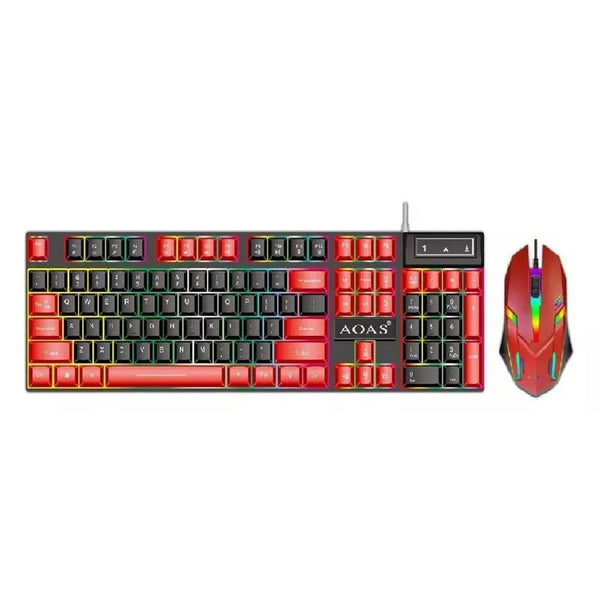 Combo negro RGB Bluetooth recargable y USB