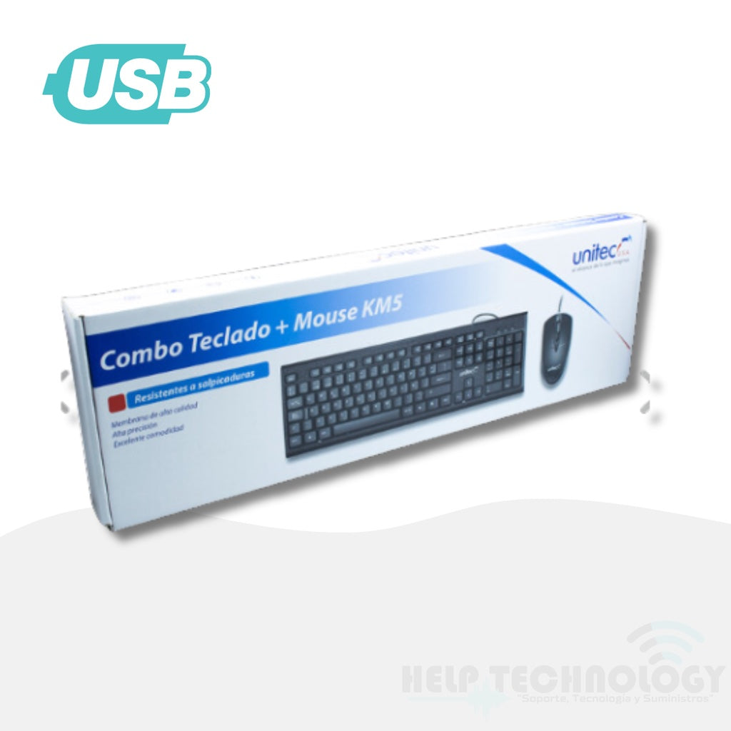 Combo inalámbrico teclado y mouse KT804 Unitec