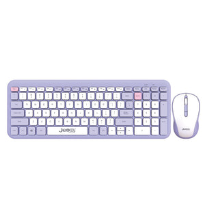 Combo inalámbrico Bluetooth teclado y mouse Jedel WS739 morado
