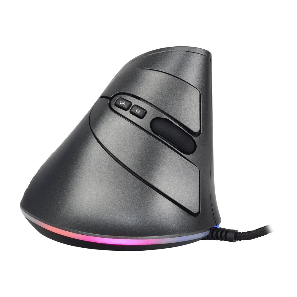 Mouse ergonómico cableado RGB USB Jaltech