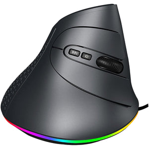 Mouse ergonómico cableado RGB USB Jaltech