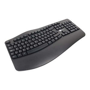 Combo ergonómico teclado+mouse inalámbrico negro Jaltech