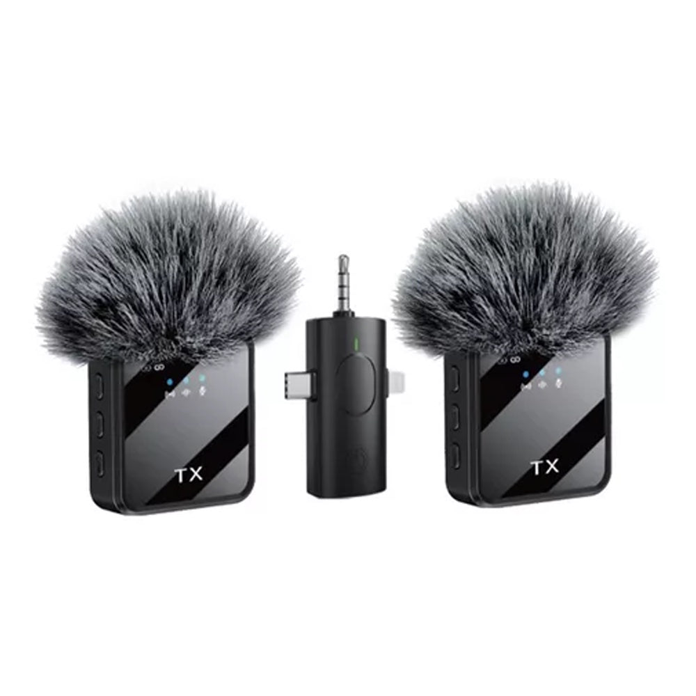 Micrófono inalámbrico tx peludo SET X2 3EN1