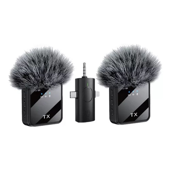 Micrófono inalámbrico tx peludo SET X2 3EN1