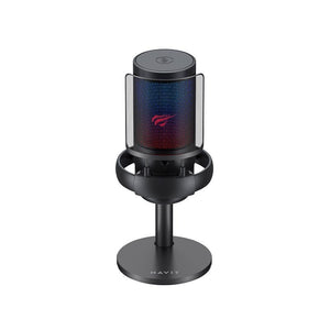 Micrófono gamer podcast RGB Havit GK50 PRO bk