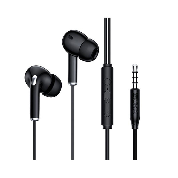 Manos libres audífonos cableado 3.5mm negro AUT123N