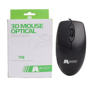 Mouse cableado USB PC negro Jaltech