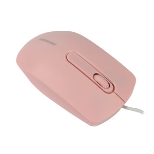 Mouse cableado USB rosado Jaltech