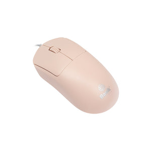 Mouse cableado USB rosado Basik
