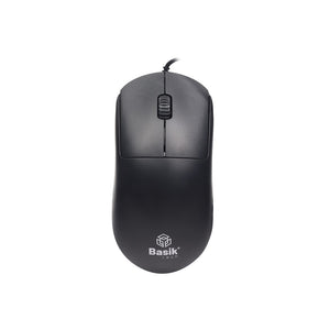 Mouse cableado USB negro Basik