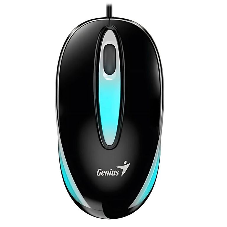 MINI mouse cableado USB negro Genius