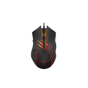 Mouse cableado gamer Havit MS1027 negro