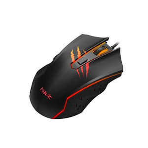 Mouse cableado gamer Havit MS1027 negro