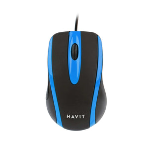Mouse cableado USB Havit MS753 rojo